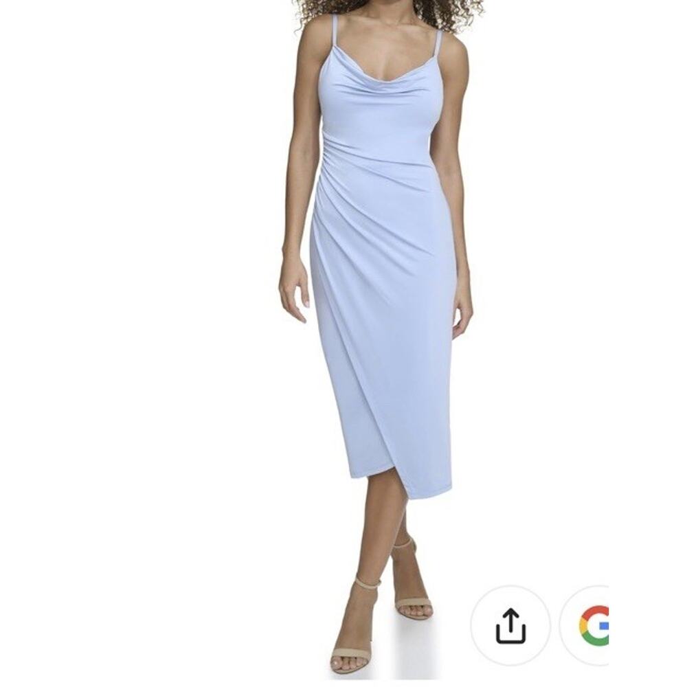 Siena Spaghetti Strap Cowl Neck Midi Padded Cups Women’s 2 NWT